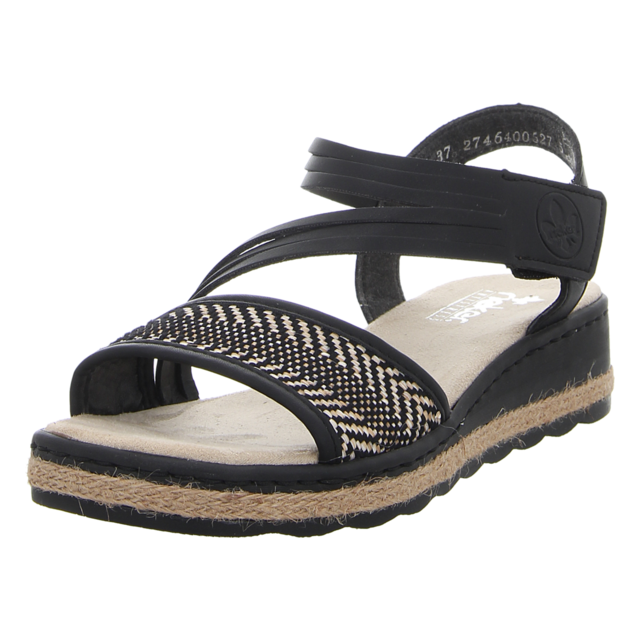 Rieker - 61764-00 - 61764-00 - schwarz kombi - Sandalen