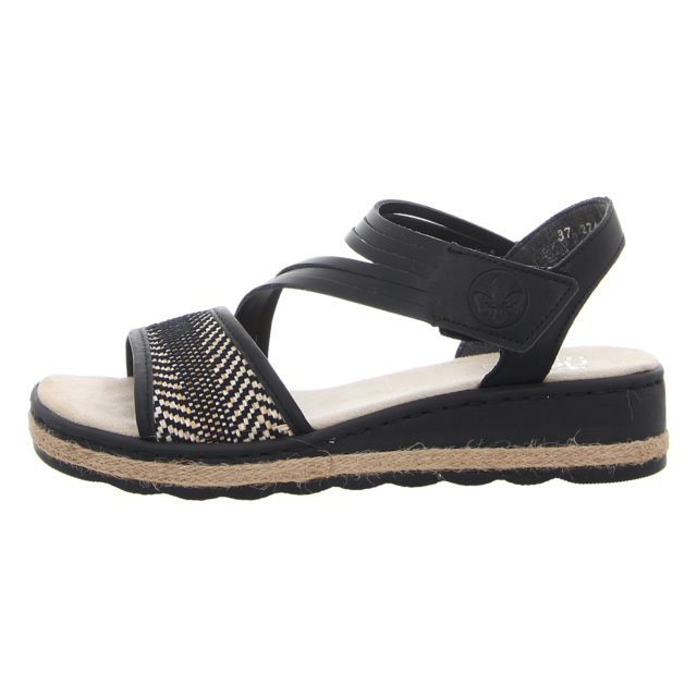 Rieker - 61764-00 - 61764-00 - schwarz kombi - Sandalen