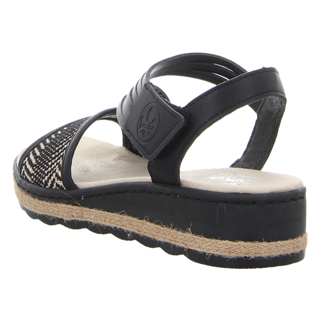 Rieker - 61764-00 - 61764-00 - schwarz kombi - Sandalen