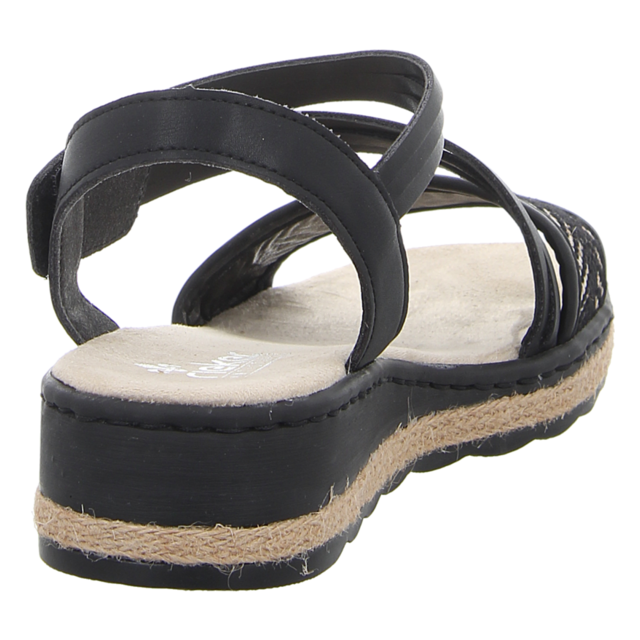 Rieker - 61764-00 - 61764-00 - schwarz kombi - Sandalen