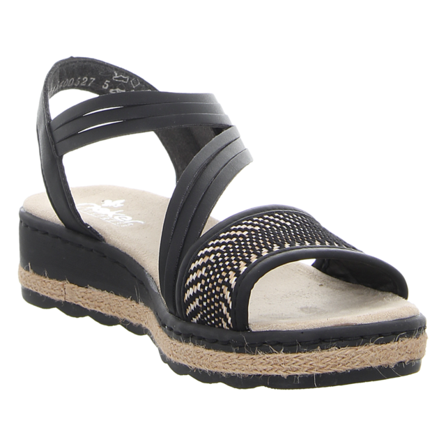 Rieker - 61764-00 - 61764-00 - schwarz kombi - Sandalen