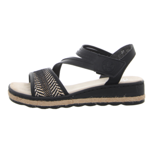 Sandalen - Rieker - schwarz kombi