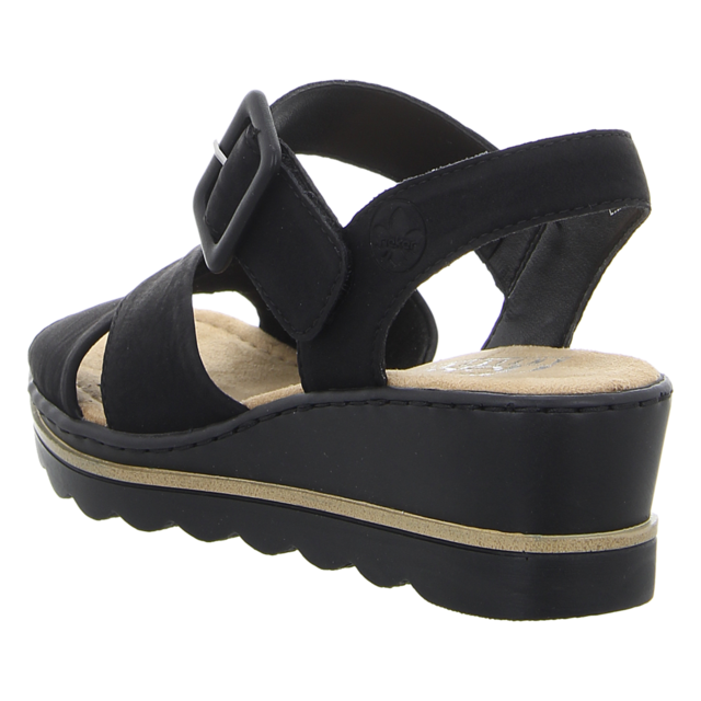 Rieker - 67463-00 - 67463-00 - schwarz - Sandalen