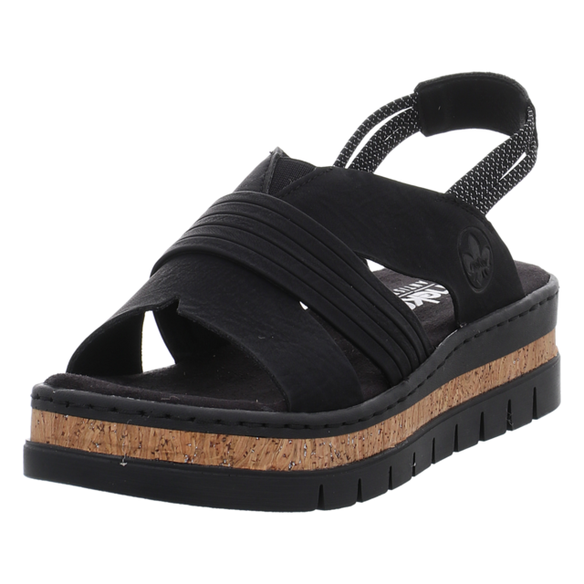 Rieker - V4959-00 - V4959-00 - schwarz - Sandaletten