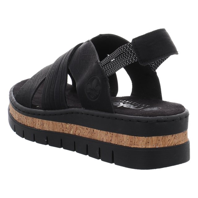 Rieker - V4959-00 - V4959-00 - schwarz - Sandaletten