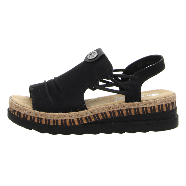 Rieker - V7972-00 - V7972-00 - schwarz - Sandaletten