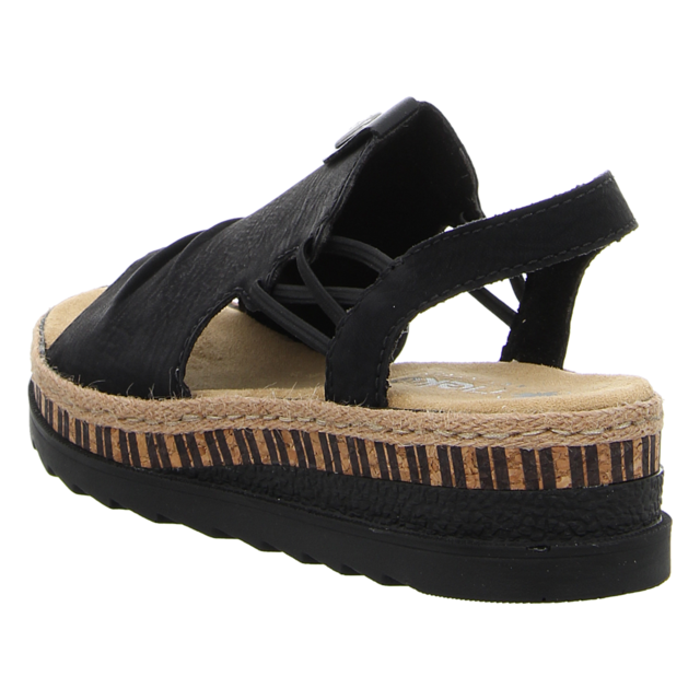 Rieker - V7972-00 - V7972-00 - schwarz - Sandaletten