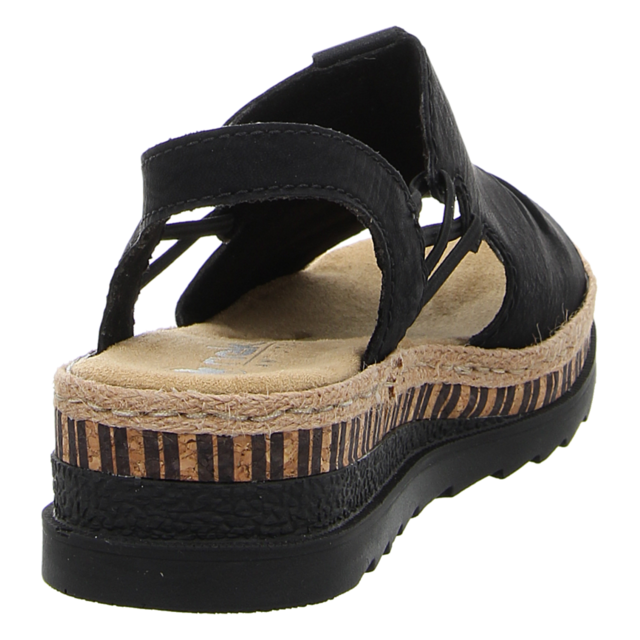 Rieker - V7972-00 - V7972-00 - schwarz - Sandaletten