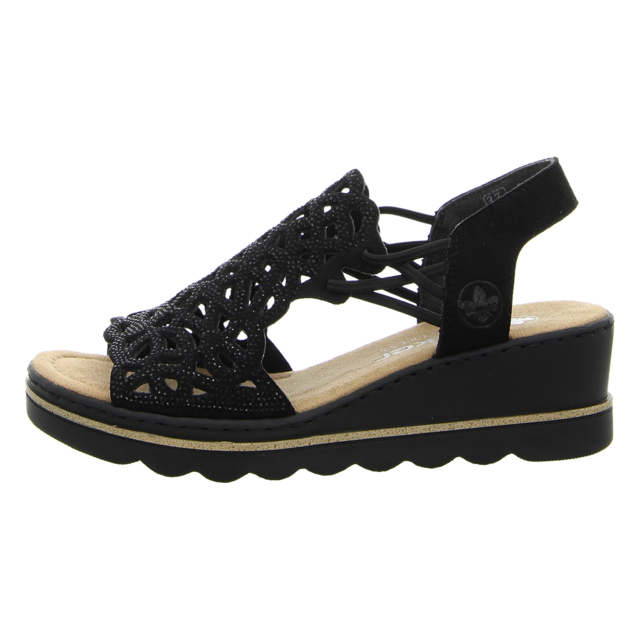 Rieker - 67465-00 - 67465-00 - schwarz - Sandaletten