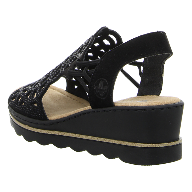 Rieker - 67465-00 - 67465-00 - schwarz - Sandaletten