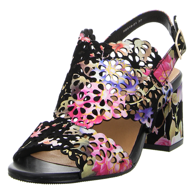 Maciejka - N6518-01/00-1 - N6518-01/00-1 - black/flowers - Sandaletten
