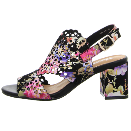 Sandaletten - Maciejka - black/flowers