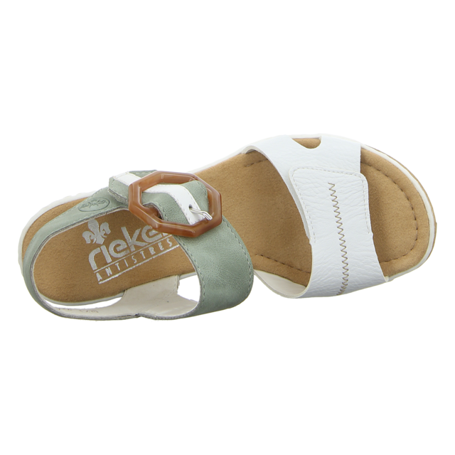 Rieker - 67476-81 - 67476-81 - weiss -kombi - Sandaletten