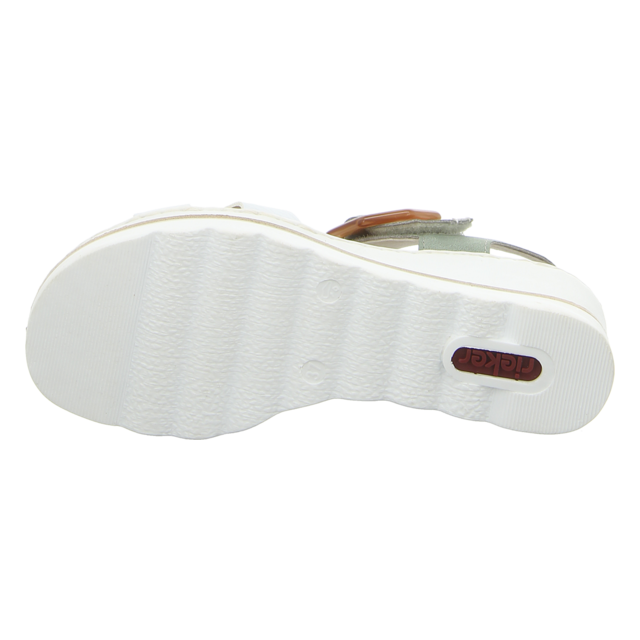 Rieker - 67476-81 - 67476-81 - weiss -kombi - Sandaletten