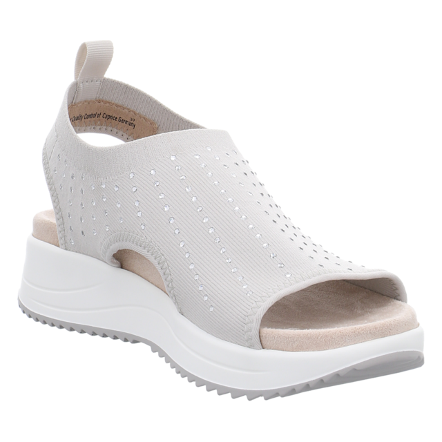 Caprice - 9-28706-42-270 - 9-28706-42-270 - lt grey knit - Sandaletten