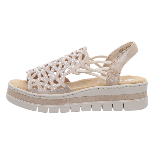 Rieker - V4941-60 - V4941-60 - beige - Sandaletten
