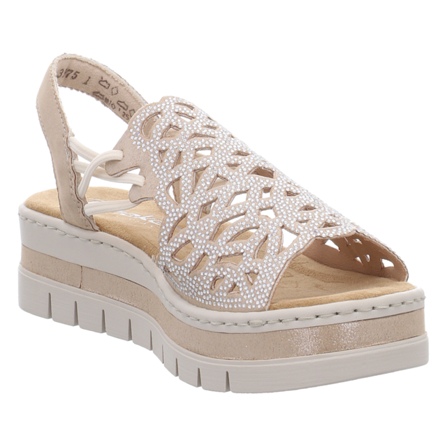 Rieker - V4941-60 - V4941-60 - beige - Sandaletten