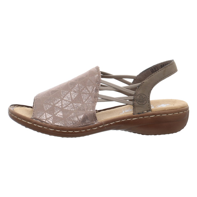 Rieker - 608D1-60 - 608D1-60 - beige - Sandaletten