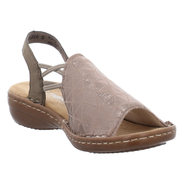Rieker - 608D1-60 - 608D1-60 - beige - Sandaletten