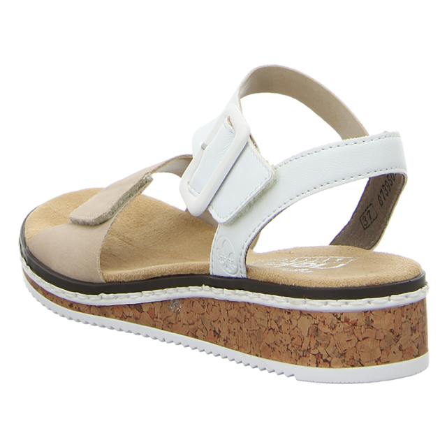 Rieker - V3660-60 - V3660-60 - beige-kombi - Sandaletten