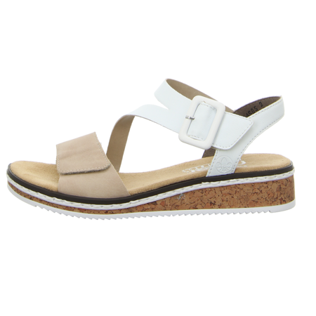 Sandaletten - Rieker - beige-kombi