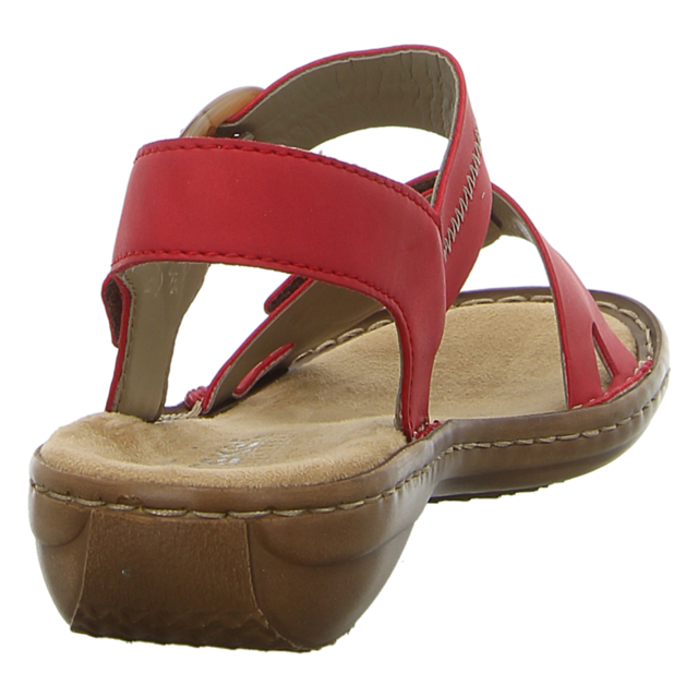Sandales Rieker Femme 608z3 - Confort Anti-Stress - Semelle Polyuréthane - Synthétique - Fermeture Velcro