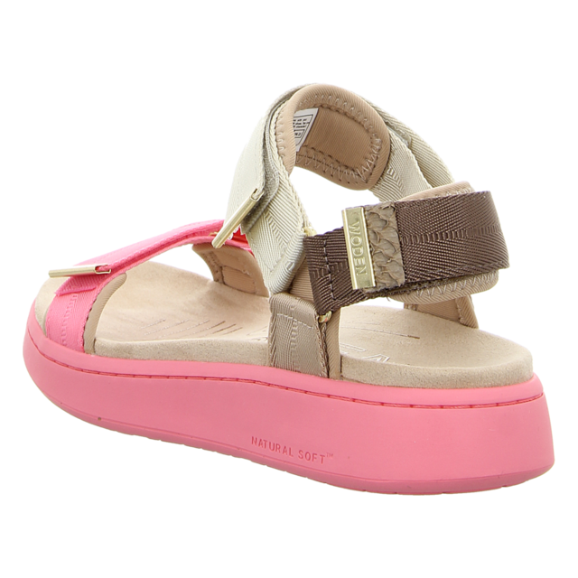 Woden - WL689-377 - Line Tricolor - raspberry multi - Sandalen