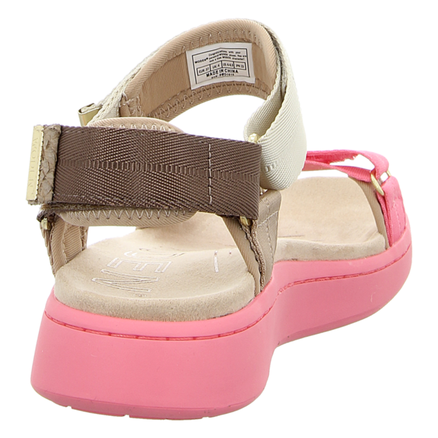 Woden - WL689-377 - Line Tricolor - raspberry multi - Sandalen