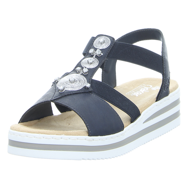 Rieker - V0287-14 - V0287-14 - blau - Sandalen