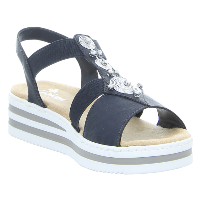 Rieker - V0287-14 - V0287-14 - blau - Sandalen