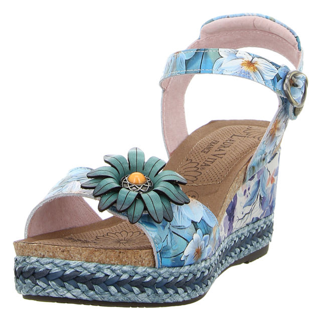 Laura Vita - FACYO 75 BLEU - Facyo 75 - bleu - Sandaletten