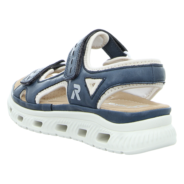 Rieker - 64066-14 - 64066-14 - blau kombi - Sandalen