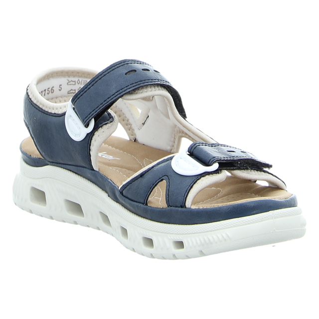 Rieker - 64066-14 - 64066-14 - blau kombi - Sandalen