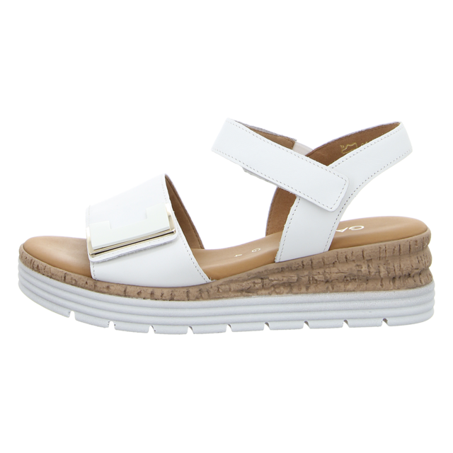 Gabor - 82.700.50 - 82.700.50 - weiss (uni+gold) - Sandaletten