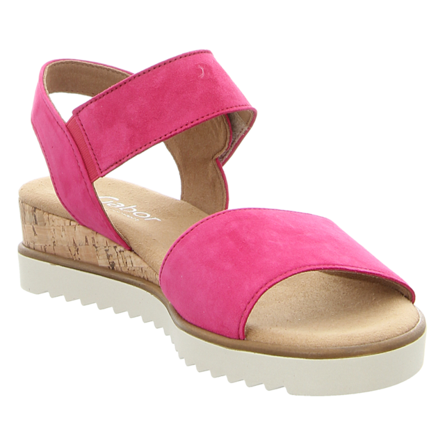 Gabor - 62.750.21 - 62.750.21 - pink (Kork/creme) - Sandaletten