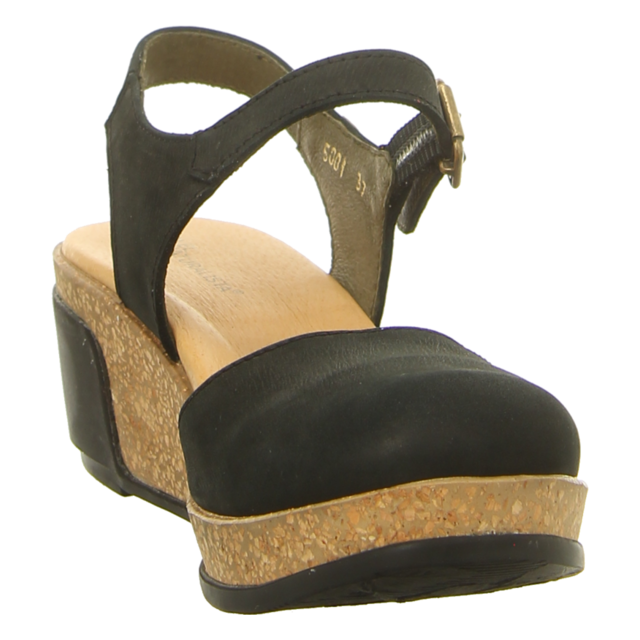 El Naturalista - N5001 BLACK - Leaves - black - Sandaletten