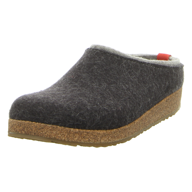 Haflinger - 711056 0 277 - Grizzly Kris - graphit - Hausschuhe