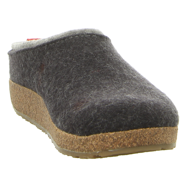 Haflinger - 711056 0 277 - Grizzly Kris - graphit - Hausschuhe