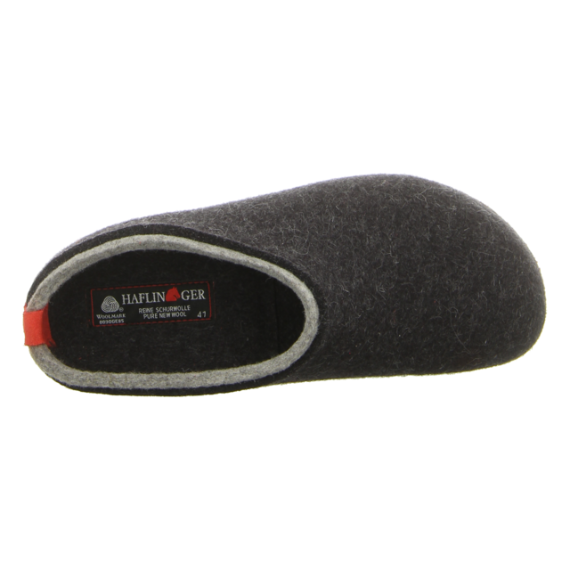 Haflinger - 711056 0 277 - Grizzly Kris - graphit - Hausschuhe