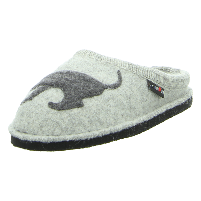 Haflinger - 313021 0 84 - Flair Dackel - steingraumeliert - Hausschuhe
