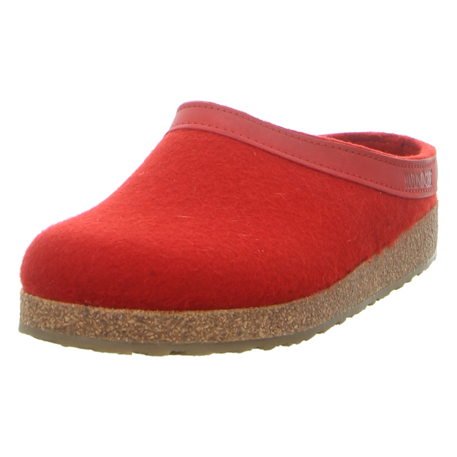 Haflinger - 713001 0 11 - Grizzly Torben - rubin - Hausschuhe
