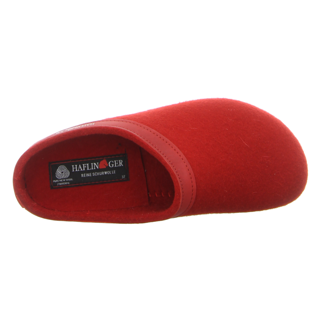Haflinger - 713001 0 11 - Grizzly Torben - rubin - Hausschuhe