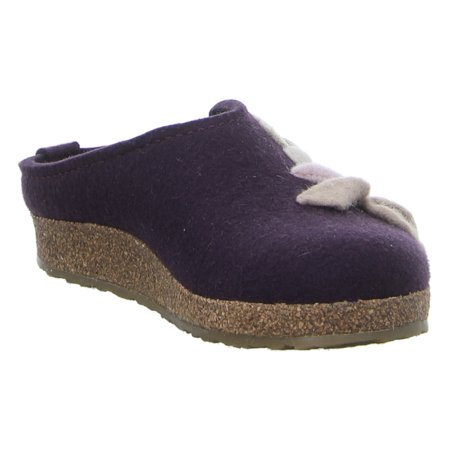 Haflinger - 731078 0 90 - Grizzly Venus - rot-kombi - Hausschuhe