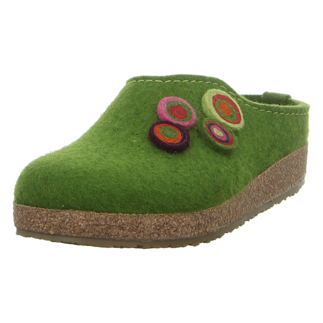 Haflinger - 731023 0 36 - Grizzly Kanon - grasgrn - Hausschuhe