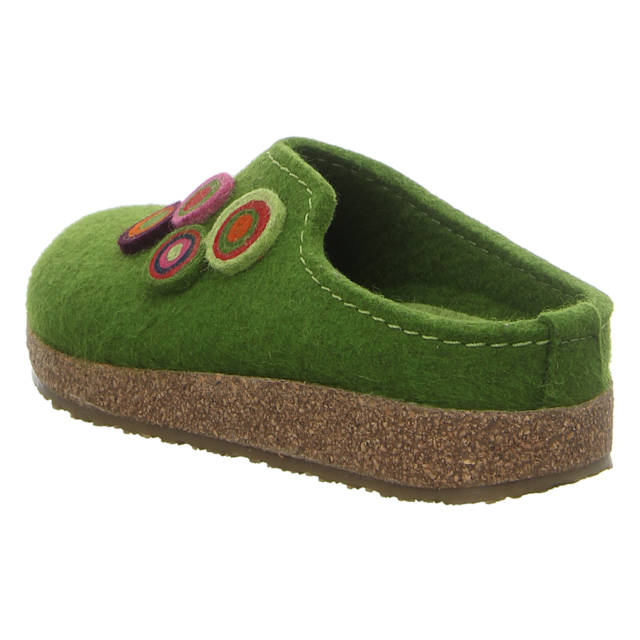 Haflinger - 731023 0 36 - Grizzly Kanon - grasgrn - Hausschuhe