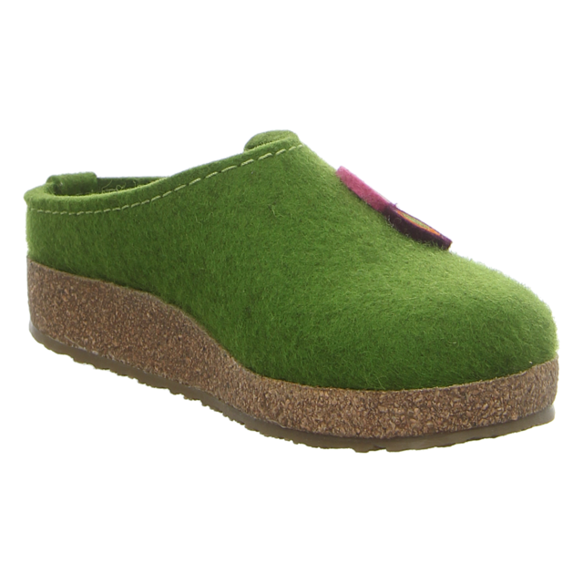 Haflinger - 731023 0 36 - Grizzly Kanon - grasgrn - Hausschuhe