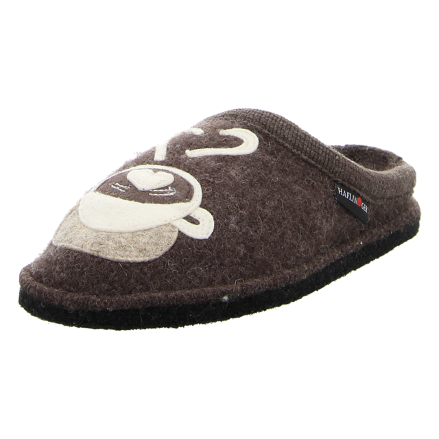 Haflinger - 315015-63 - Coffee Time - braunmeliert - Hausschuhe