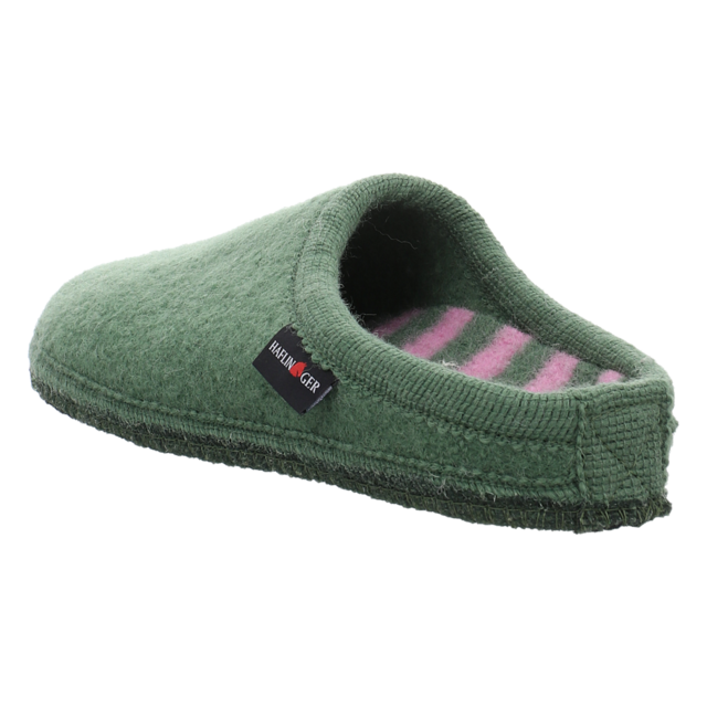 Haflinger - 611114-132 - Walktoffel Striped - farn - Hausschuhe